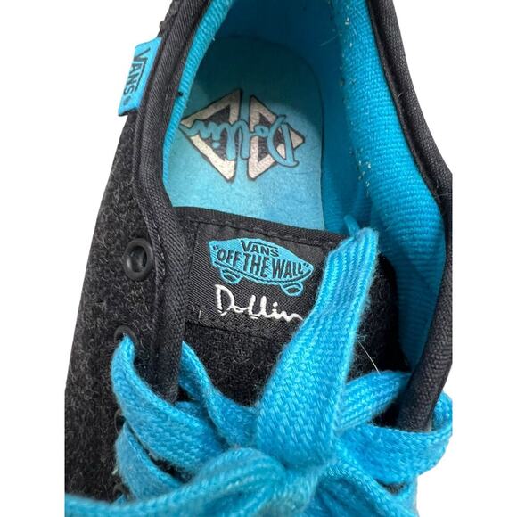 VANS OFF THE WALL Women’s Dollin Skate Shoe Sneakers - Black / Blue - 7.5 - Picture 4 of 9